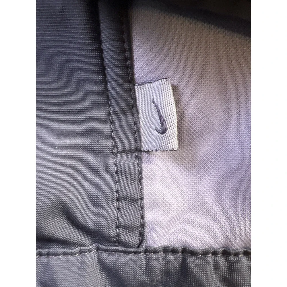 Vintage Nike Track Jacket Women's L 14-16 Full Zip Spellout 90s Gray Gym‎ Train
